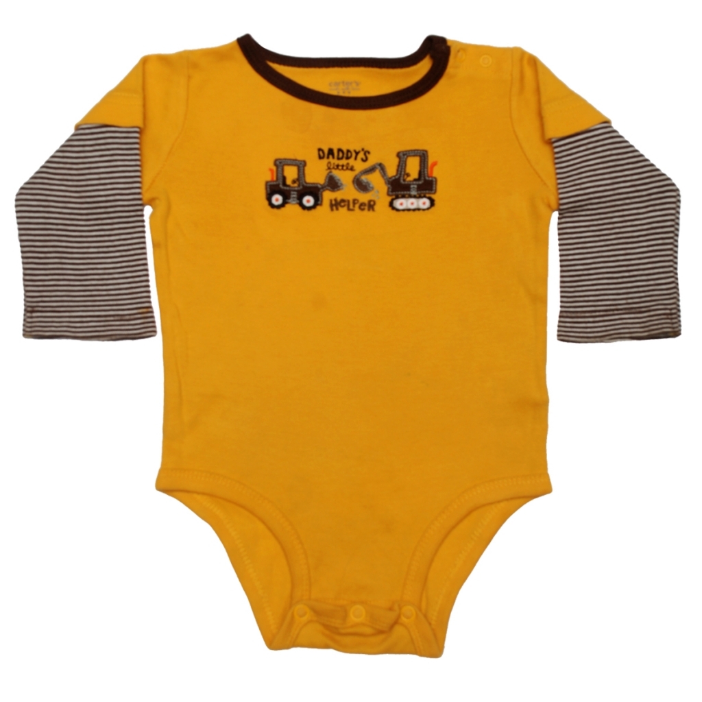 yellow long sleeve onesie