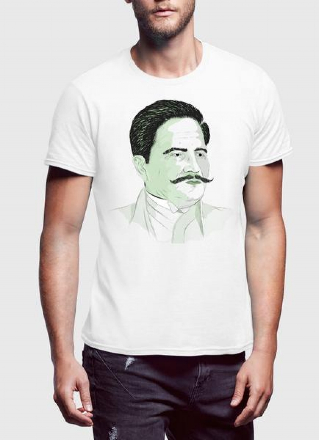 Buy Allama Iqbal Portrait T-Shirts in Pakistan | online shopping in ...