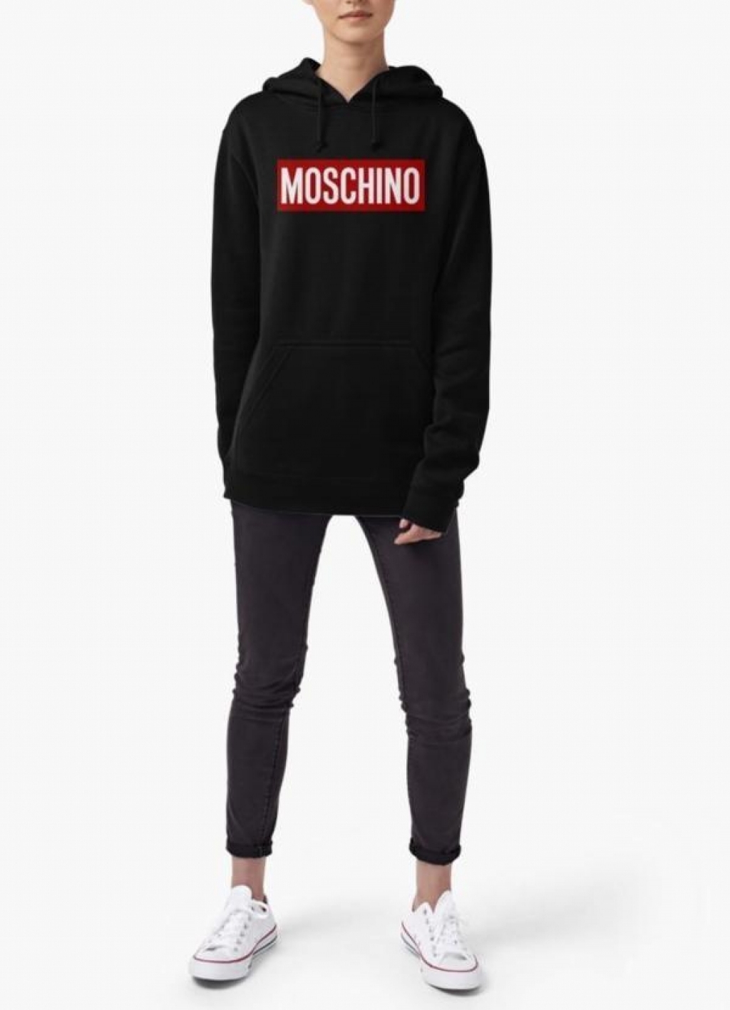 moschino red hoodie