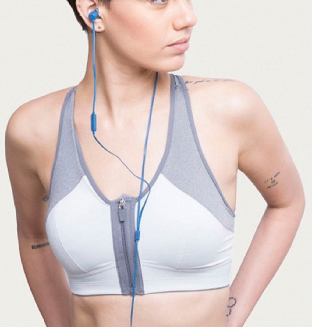 front open sports bra