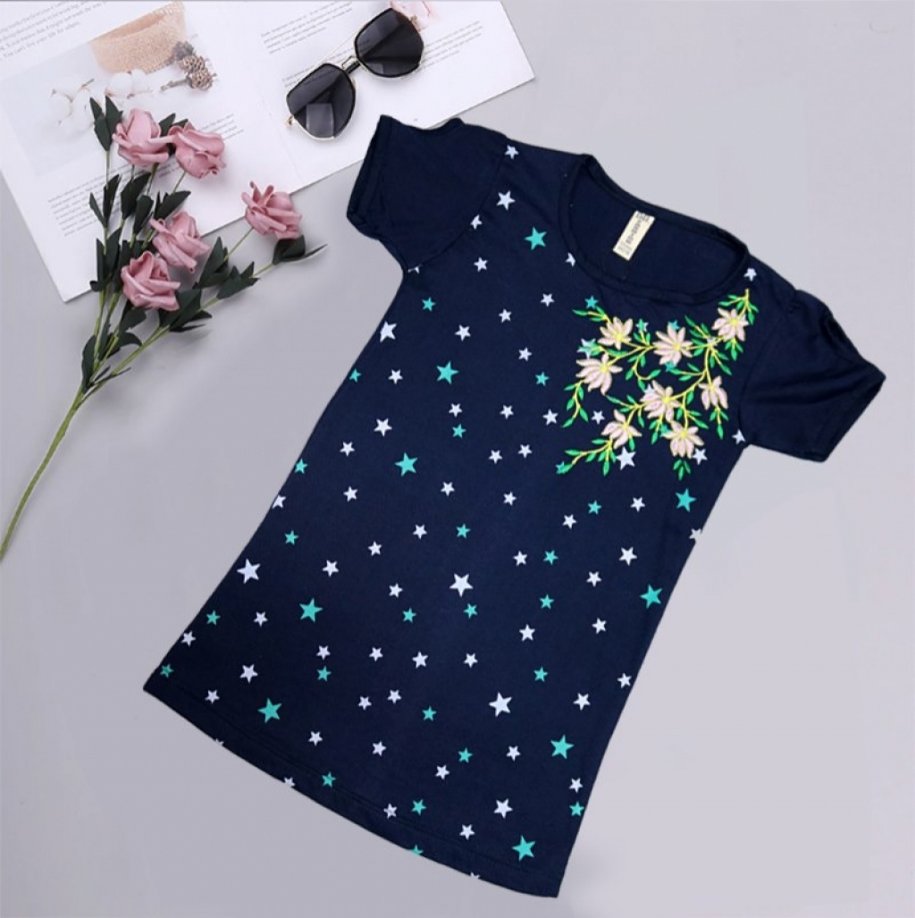 printed frock design for baby girl