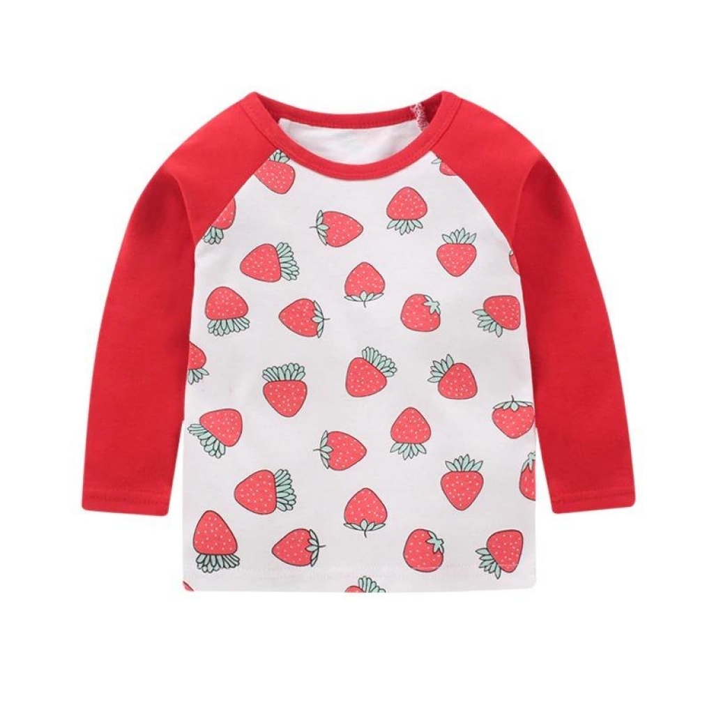 Buy Strawberry Printed Raglan Tee in Pakistan | online shopping in Pakistan