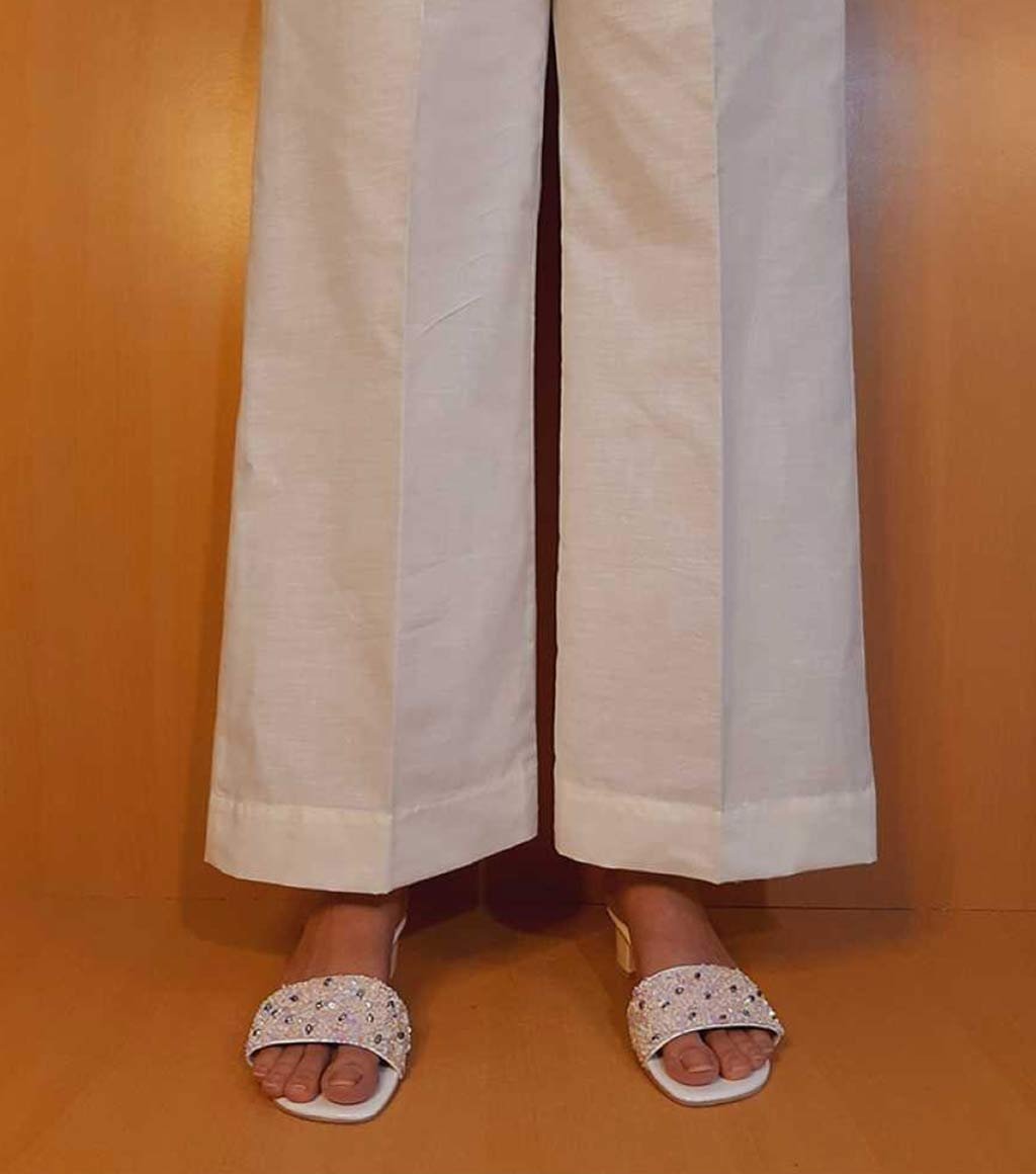 Buy Fabclub Women White Cotton Embroidered Palazzos Online at Best Prices  in India - JioMart.
