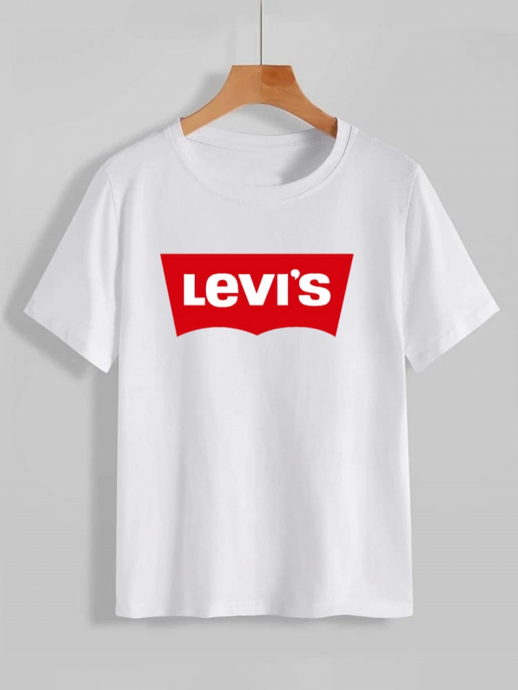 Levi's white t shirt red logo best sale